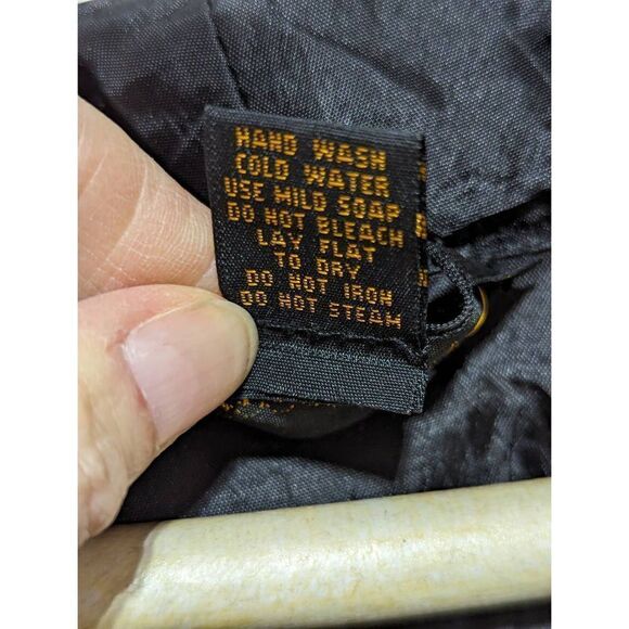 Jerry T Women's Black Silky Rhinestone Buttons Long-Sleeve Smocked Blouse Extra - Picture 5 of 5